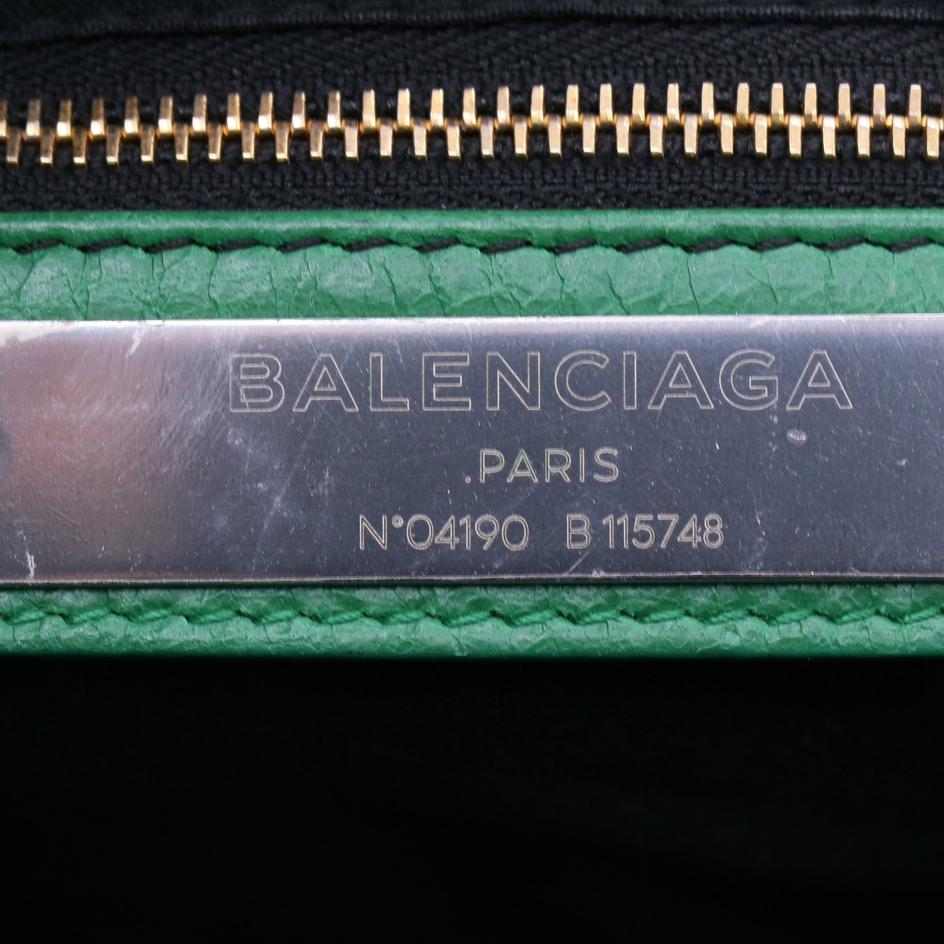 Balenciaga Agneau Classic Silver Hardware S City Magic Green twins LDJ3916