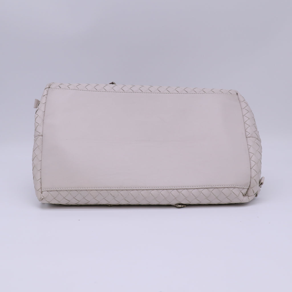 Bottega Veneta Intrecciato Leather Bow and Python Accent Tote Bag B22880