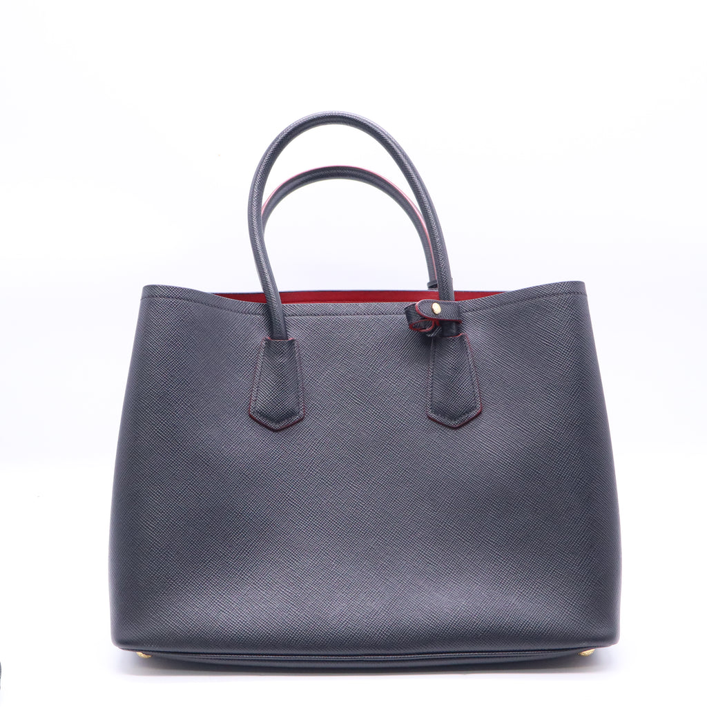 Cuir Double Tote Saffiano Leather Medium  B21434
