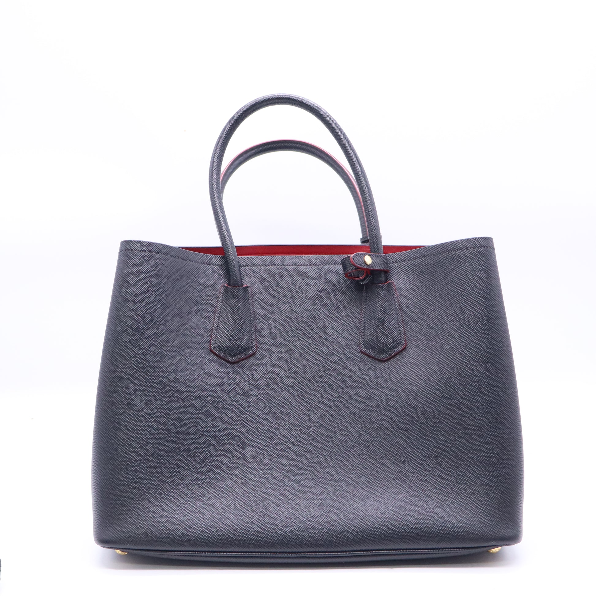 Cuir Double Tote Saffiano Leather Medium  B21434