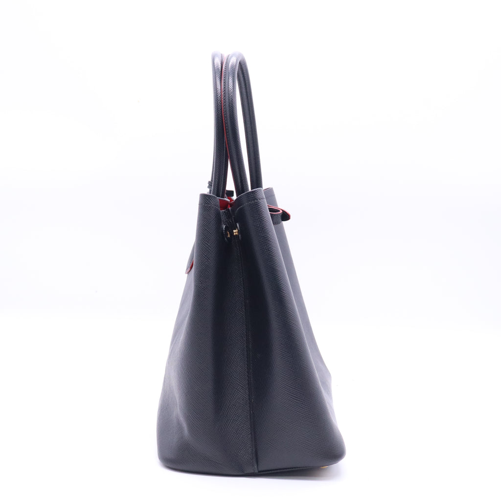 Cuir Double Tote Saffiano Leather Medium  B21434