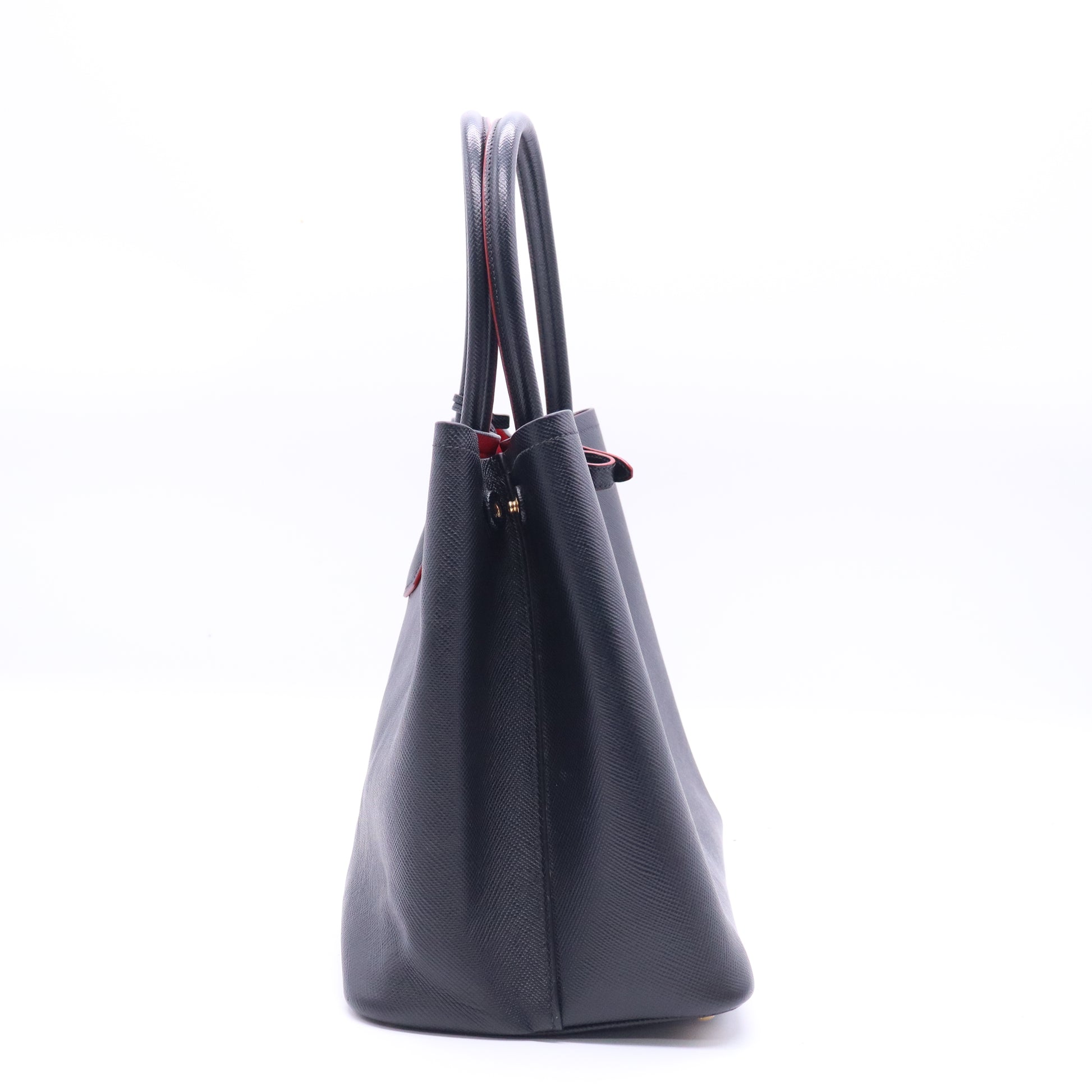 Cuir Double Tote Saffiano Leather Medium  B21434