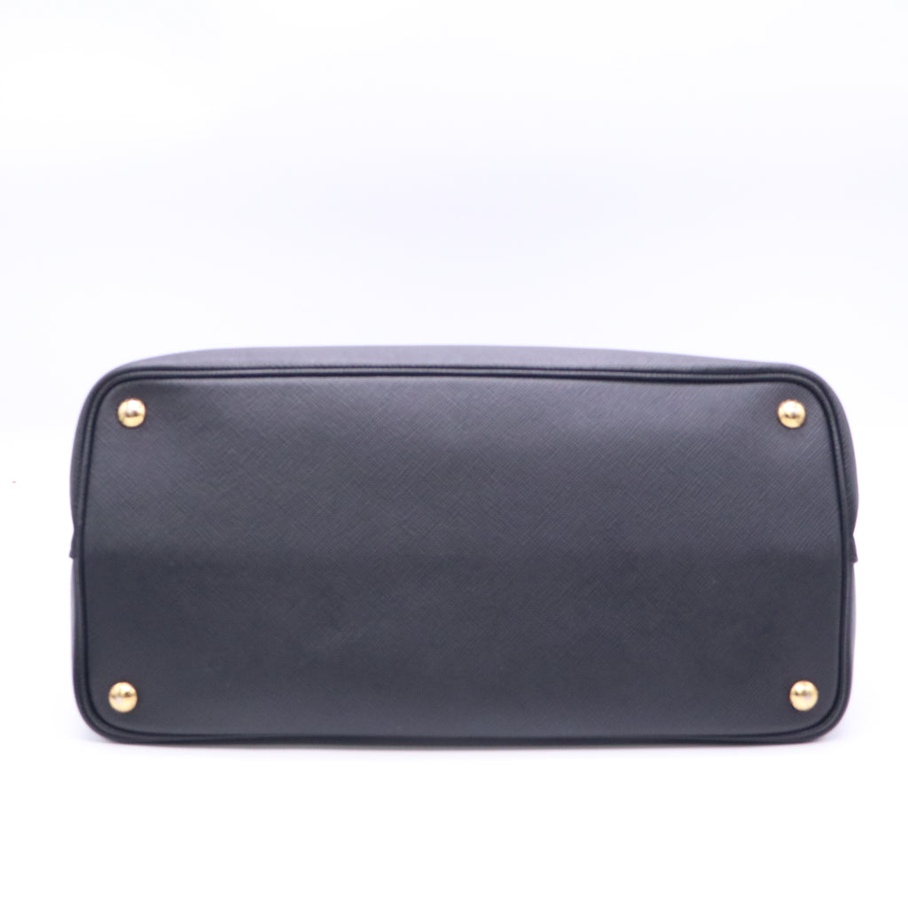 Cuir Double Tote Saffiano Leather Medium  B21434