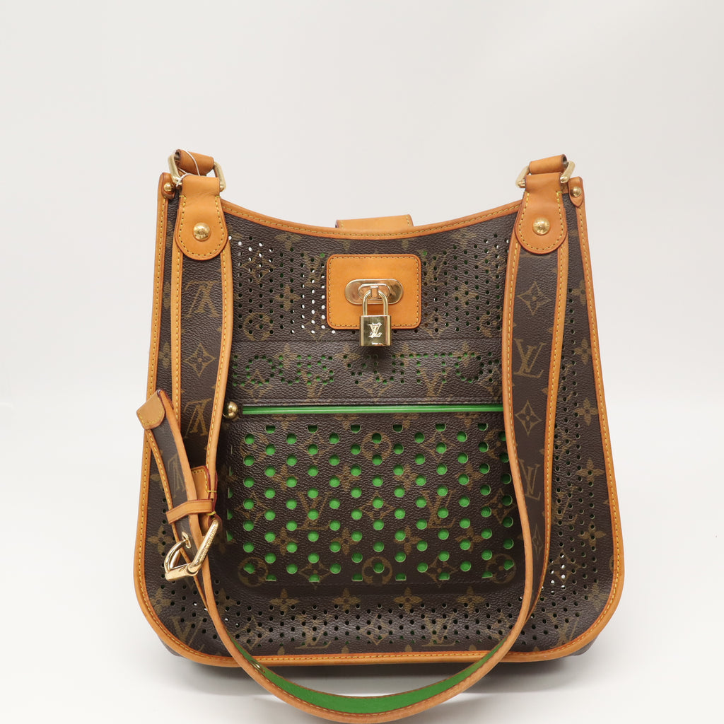 Musette Bag Perforated Monogram Canvas Twins B22785