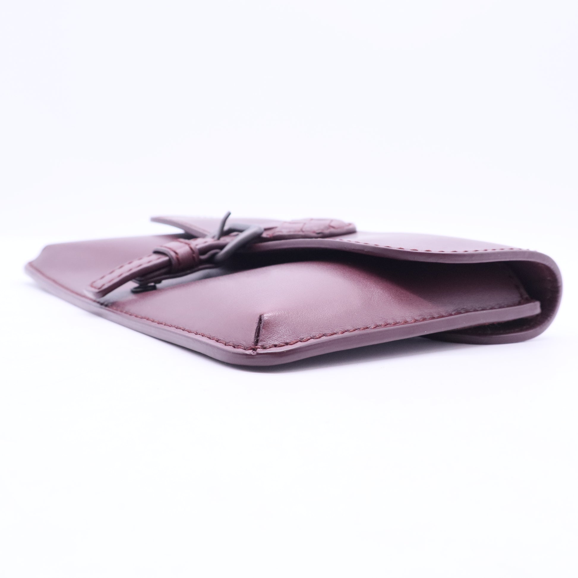 Burgundy Intrecciato Leather  Bag-W20060