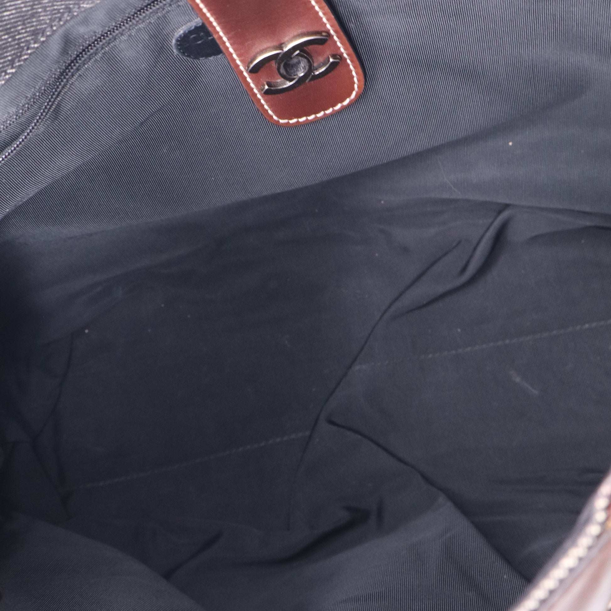 Chanel Denim CC Tote Bag Twins B21458