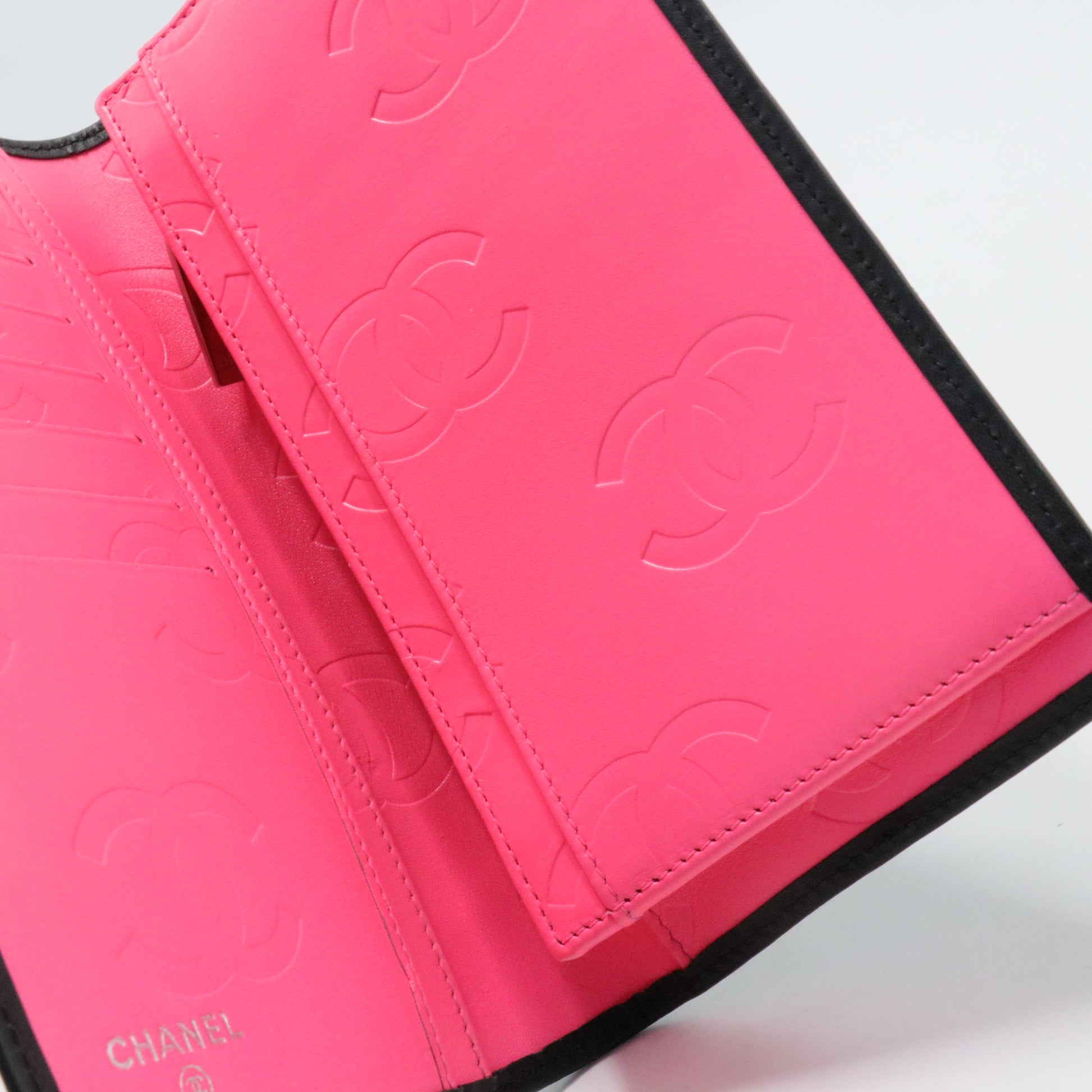 Calfskin Quilted Cambon Yen Wallet