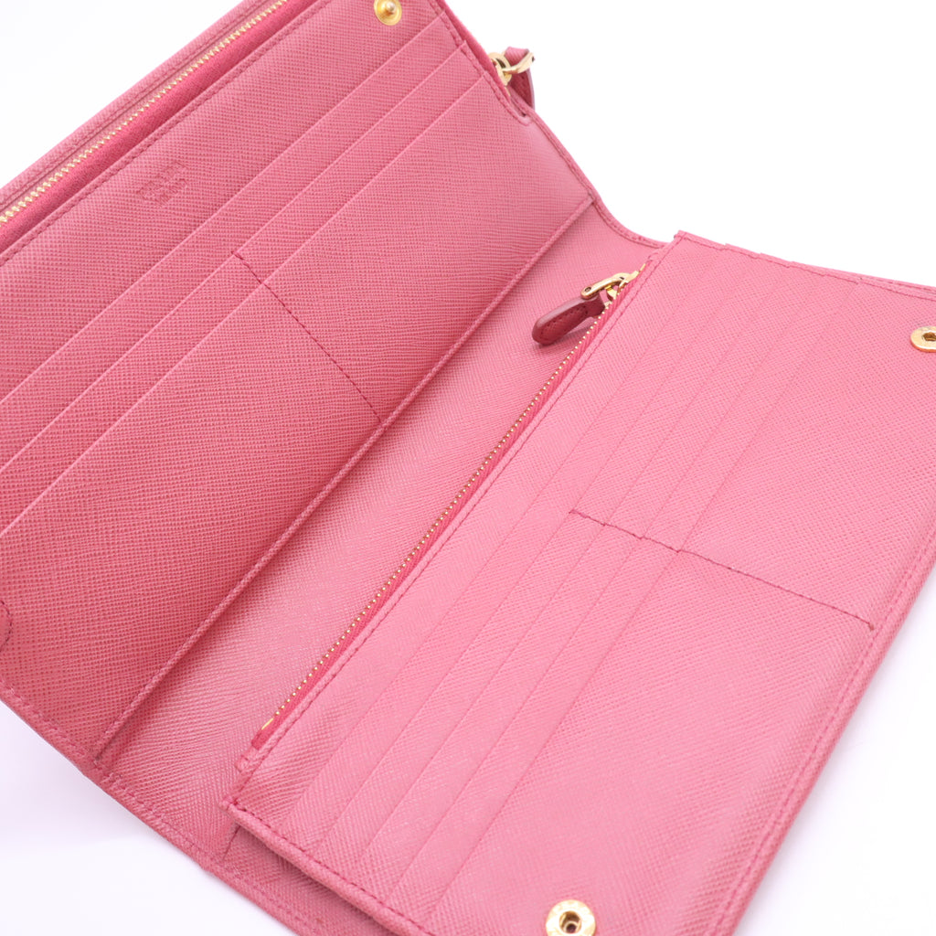 Saffiano Lux Leather Continental Wallet W23450