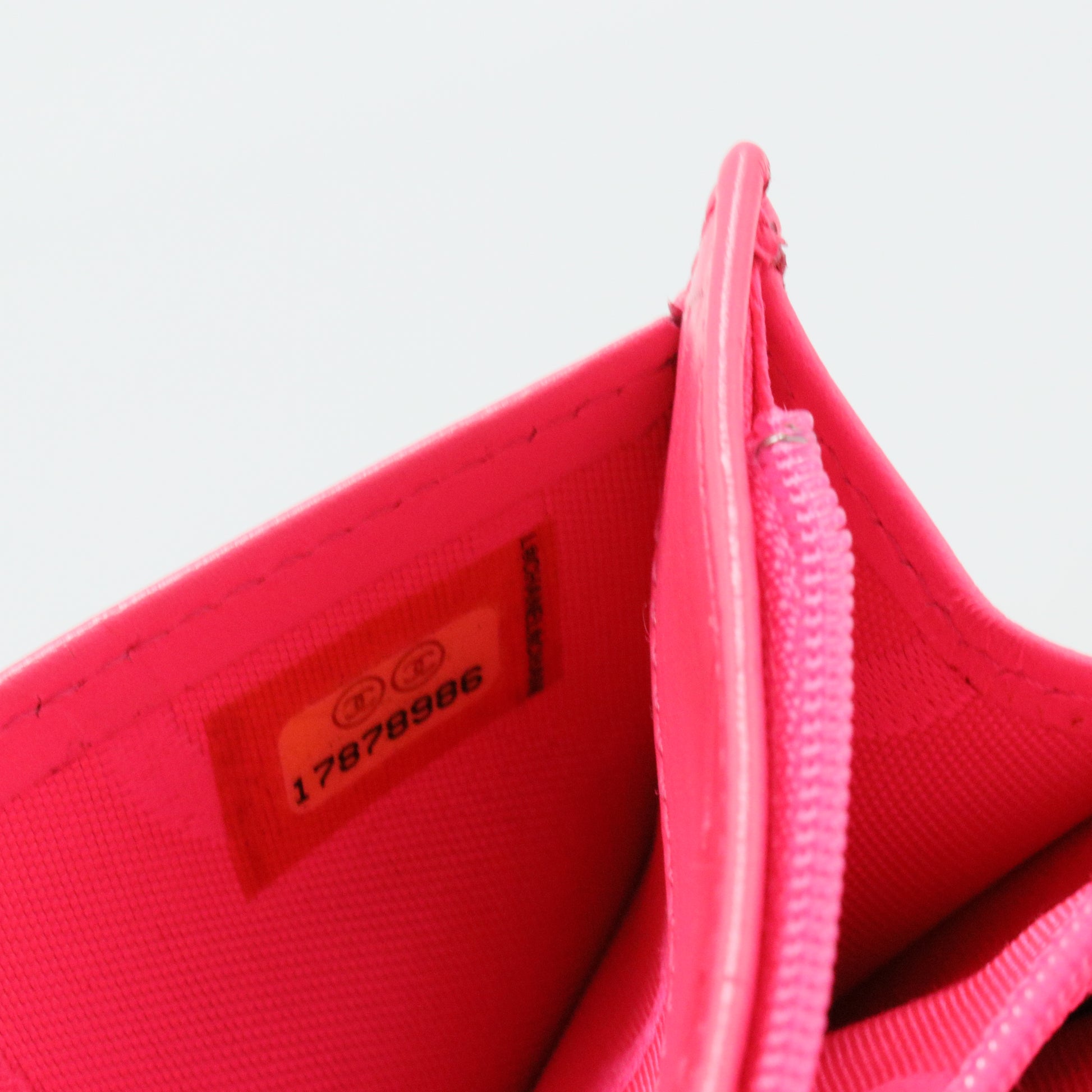 Calfskin Quilted Cambon Yen Wallet