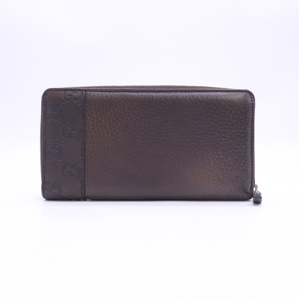 Gucci Mistral GG Signature Leather Zip-Around Wallet W23513