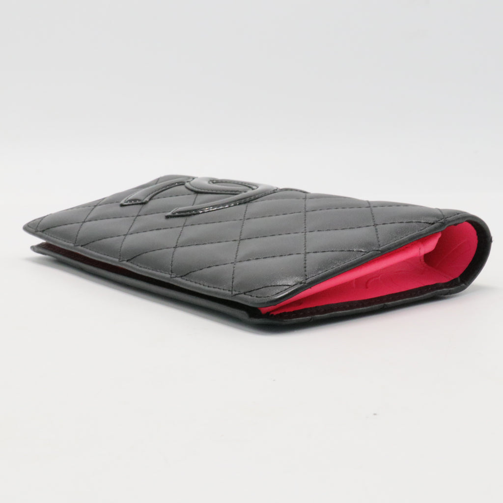 Calfskin Quilted Cambon Yen Wallet