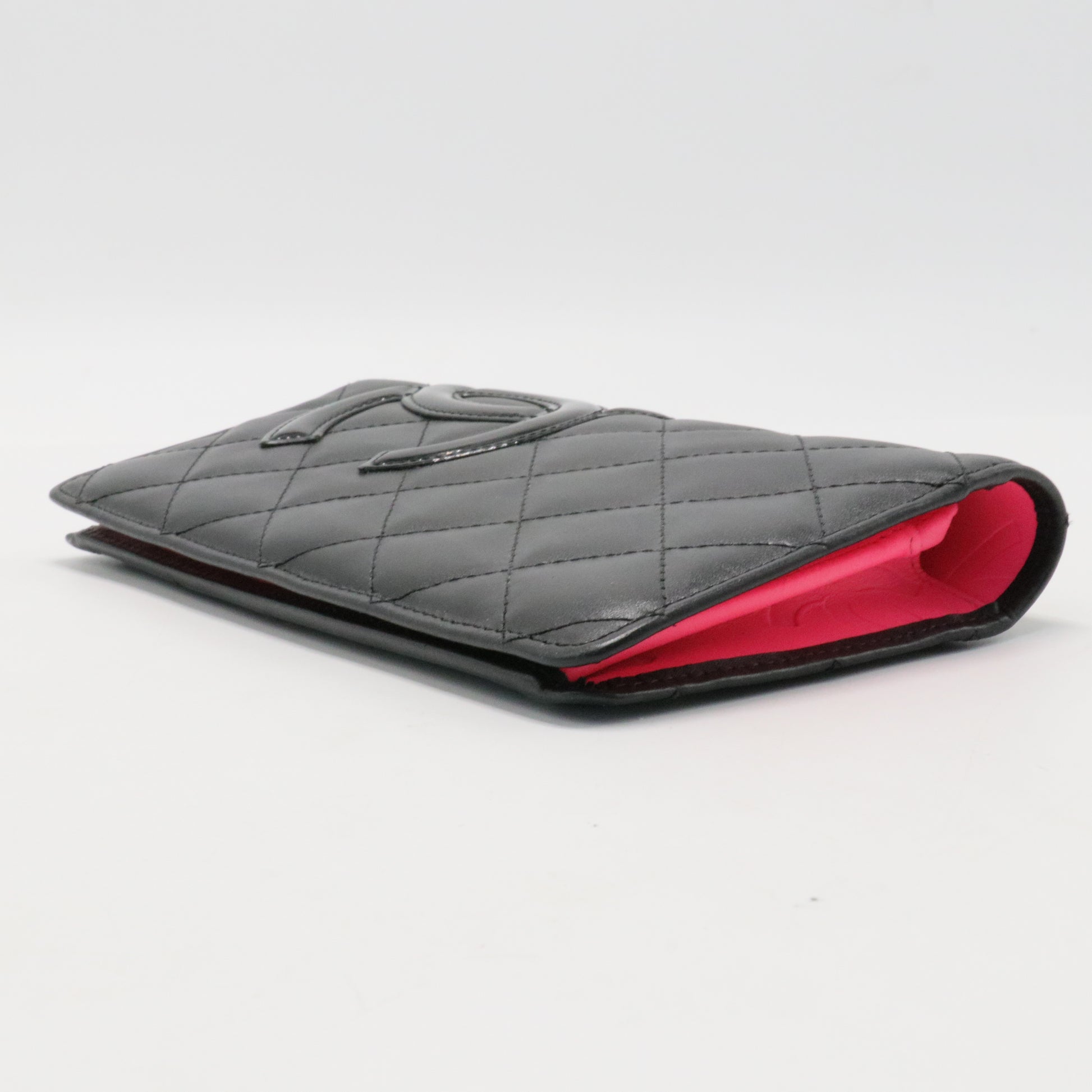 Calfskin Quilted Cambon Yen Wallet