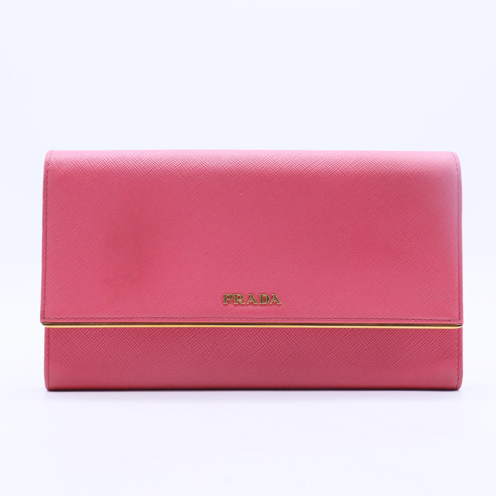 1MT440 Women's Saffiano Metal Chain/Shoulder Wallet