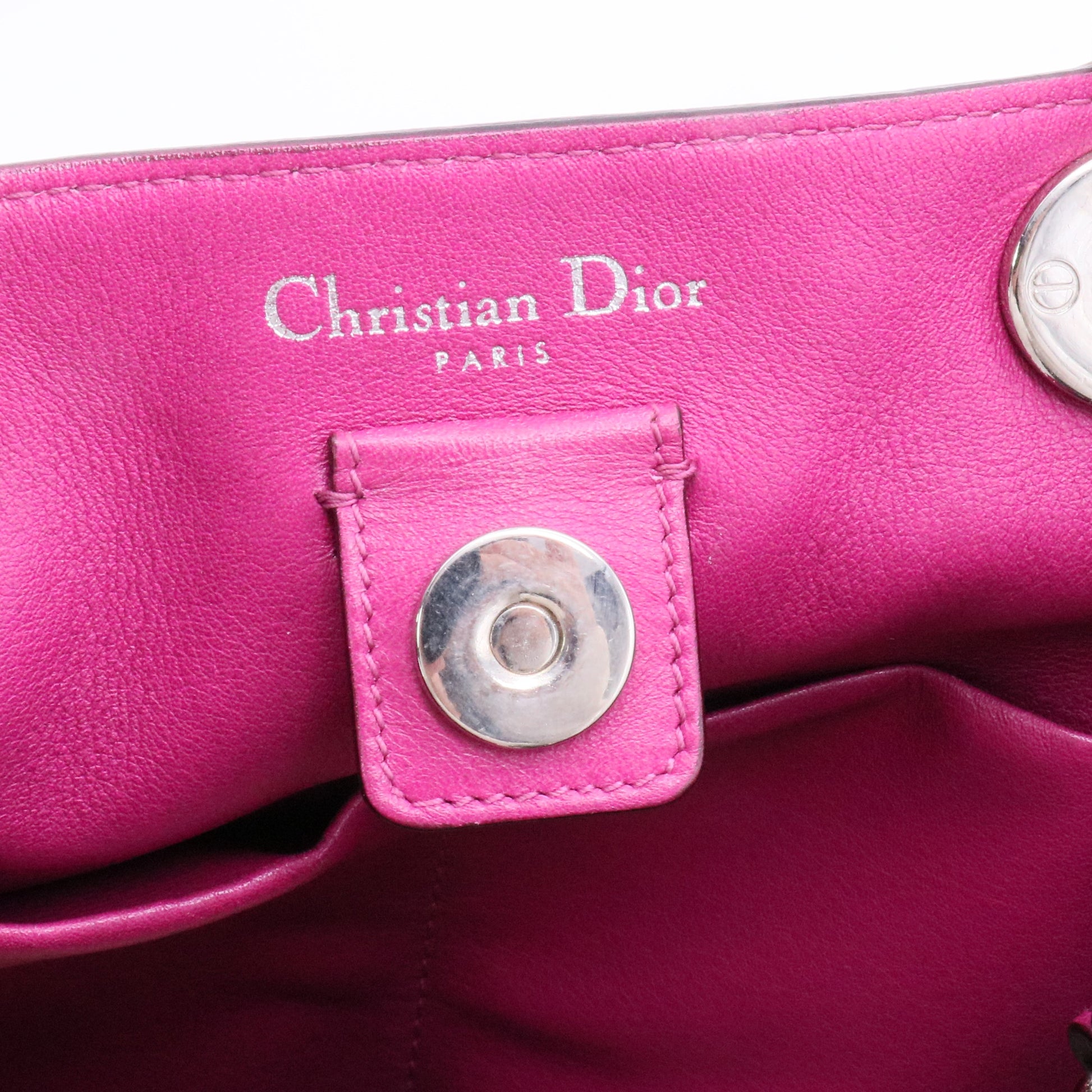 Beige Leather Large Diorissimo Tote Bag twins