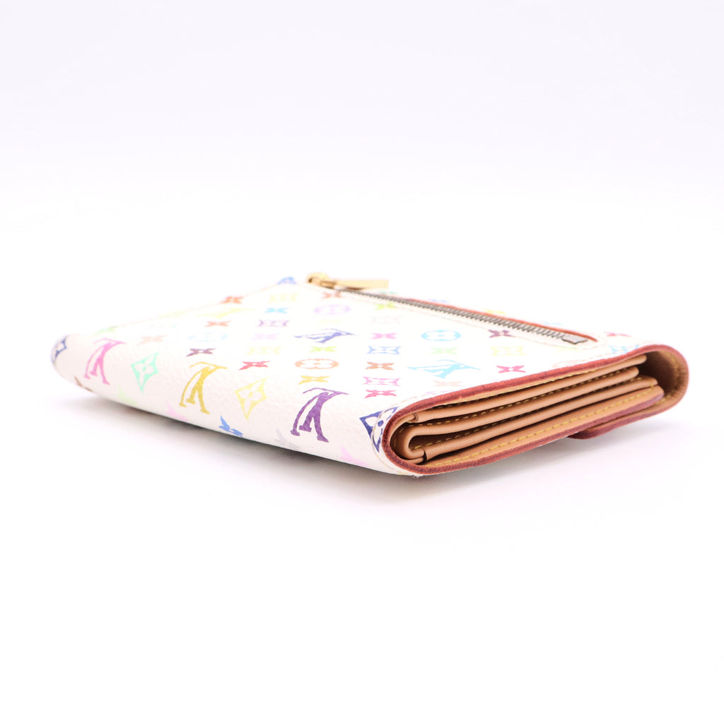 Multicolore Monogram Pattern Coated Canvas Koala Wallet