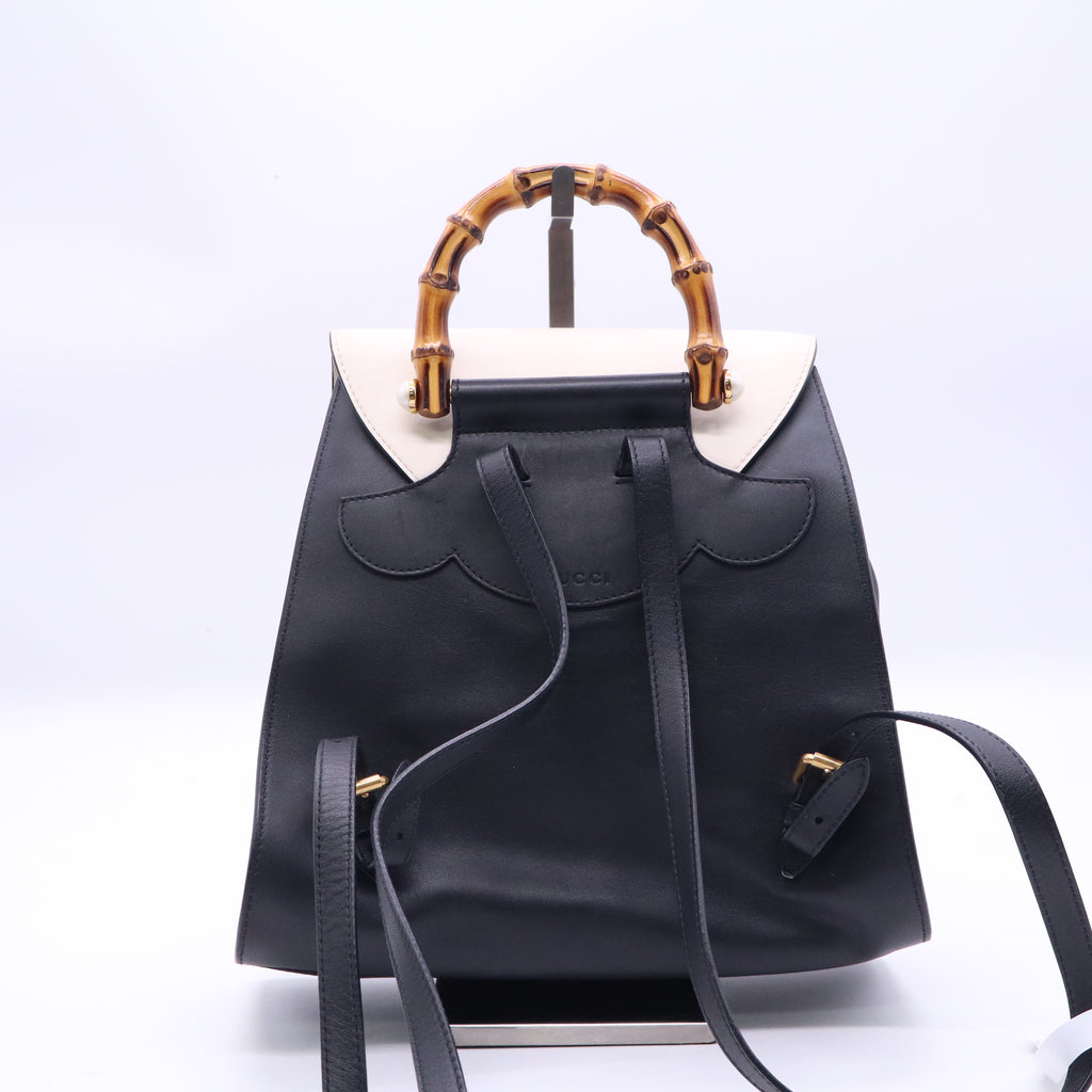 Gucci Pearly Peony Backpack - Black Backpacks Twins B21750