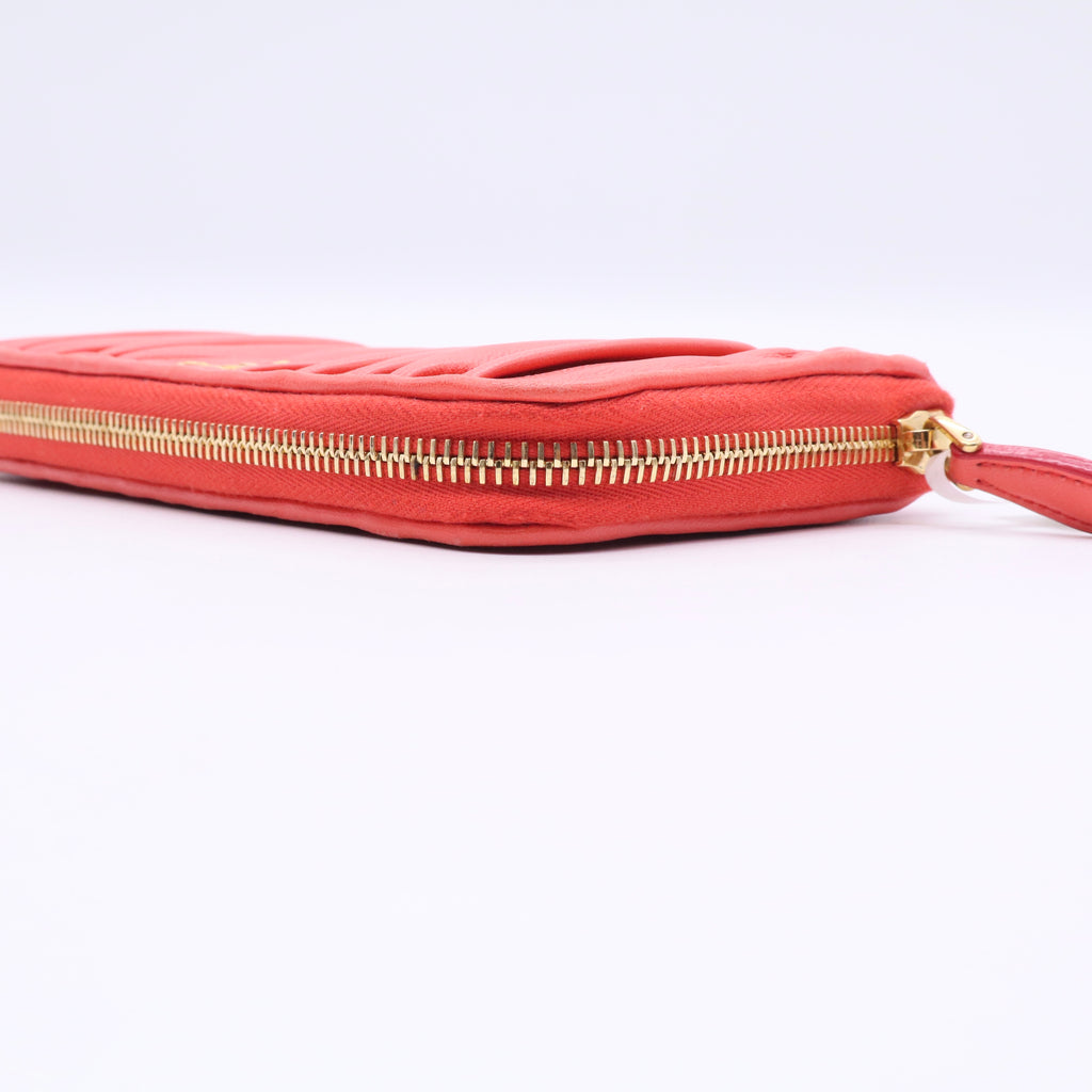 Nappa Gaufre Zip Around Wallet Twins LDJ3341