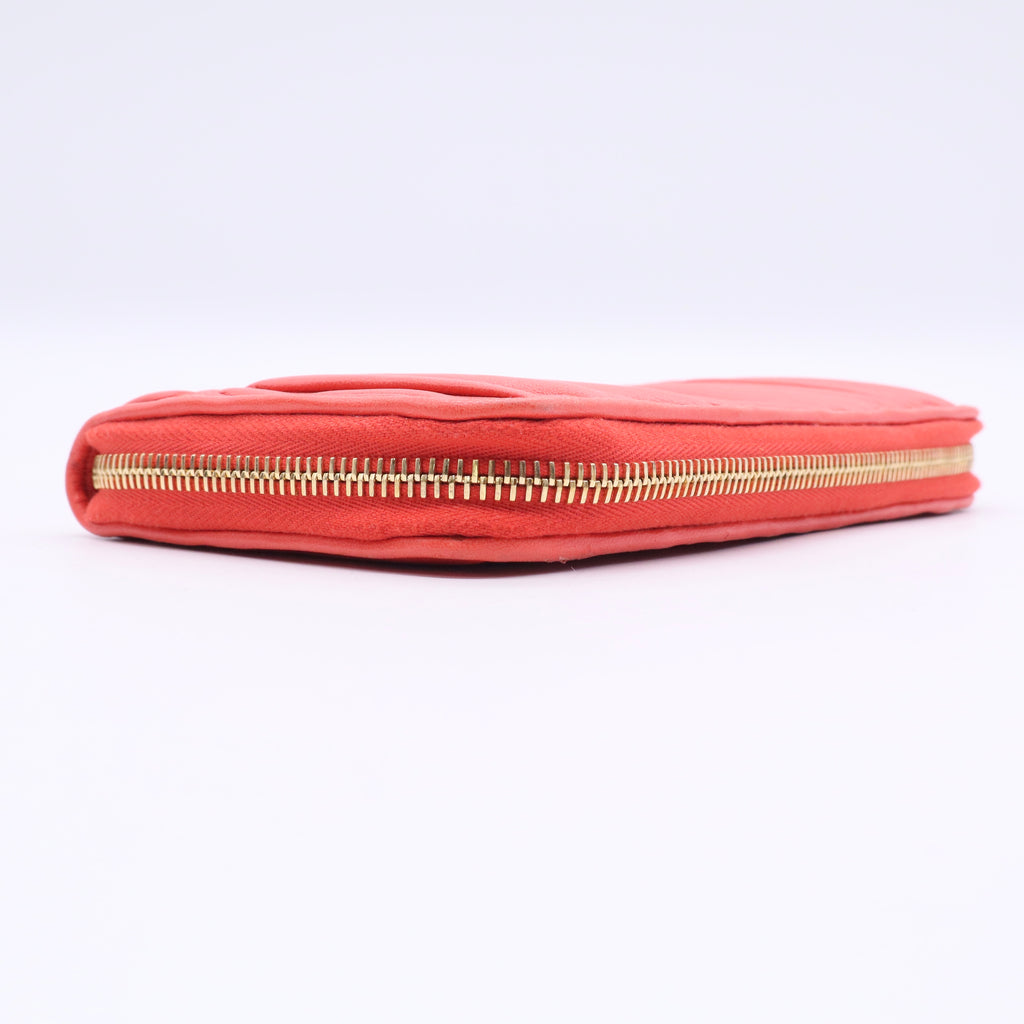 Nappa Gaufre Zip Around Wallet Twins LDJ3341