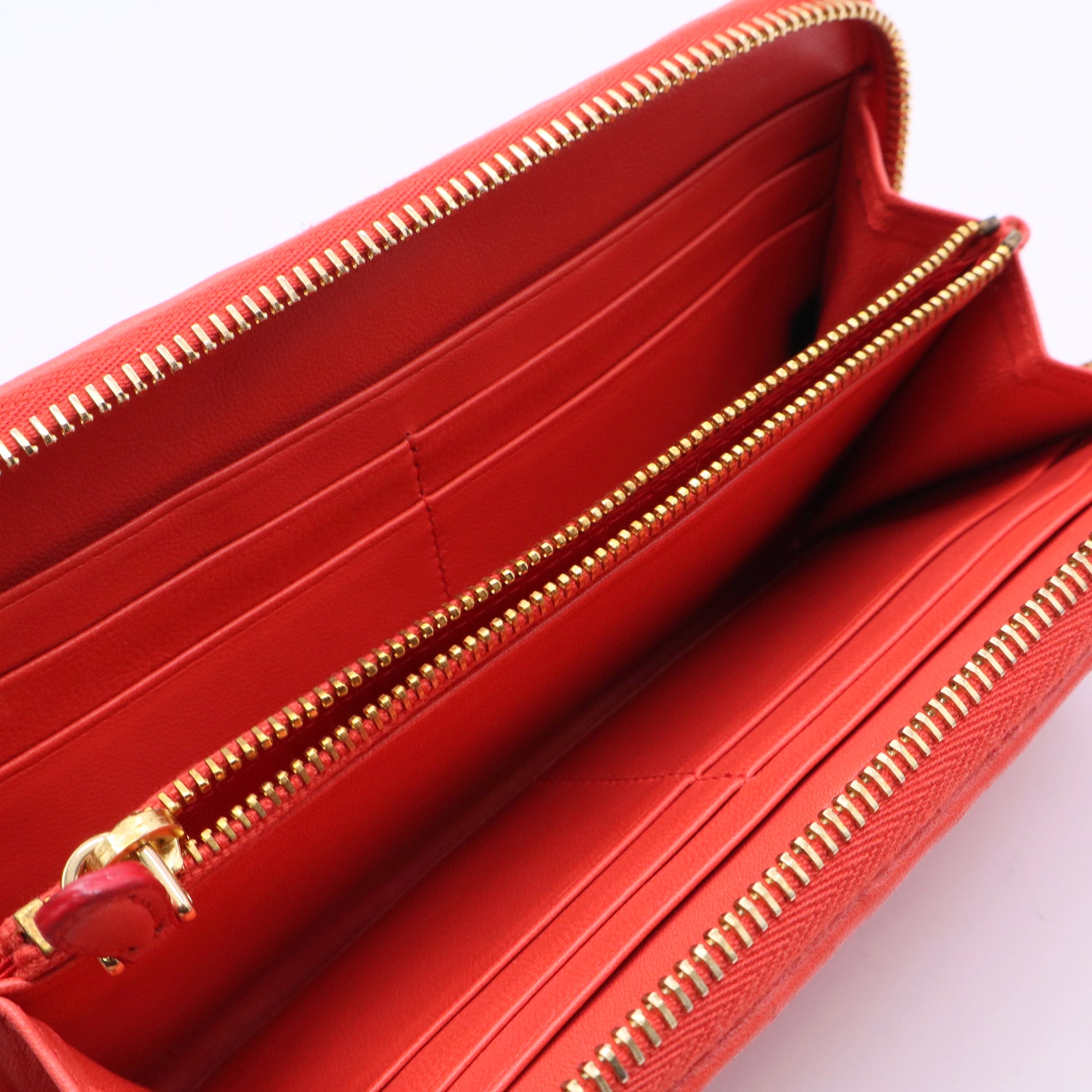 Nappa Gaufre Zip Around Wallet Twins LDJ3341