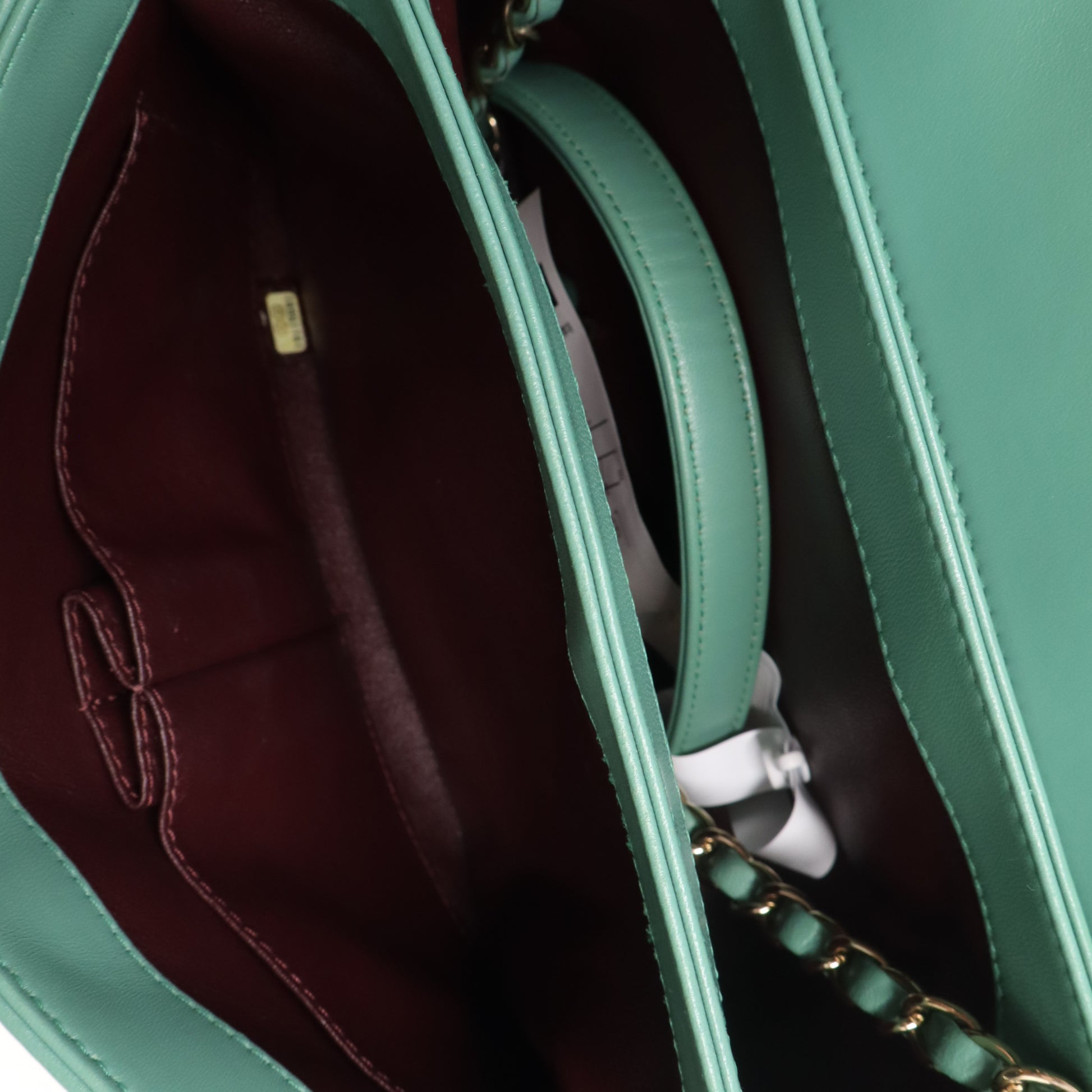 Trendy CC Top Handle Bag Quilted Lambskin Small Twins B22893