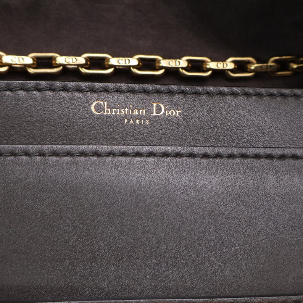 Special Edition Choco Brown Calfskin Leather J'ADIOR Shoulder Bag twins J2547