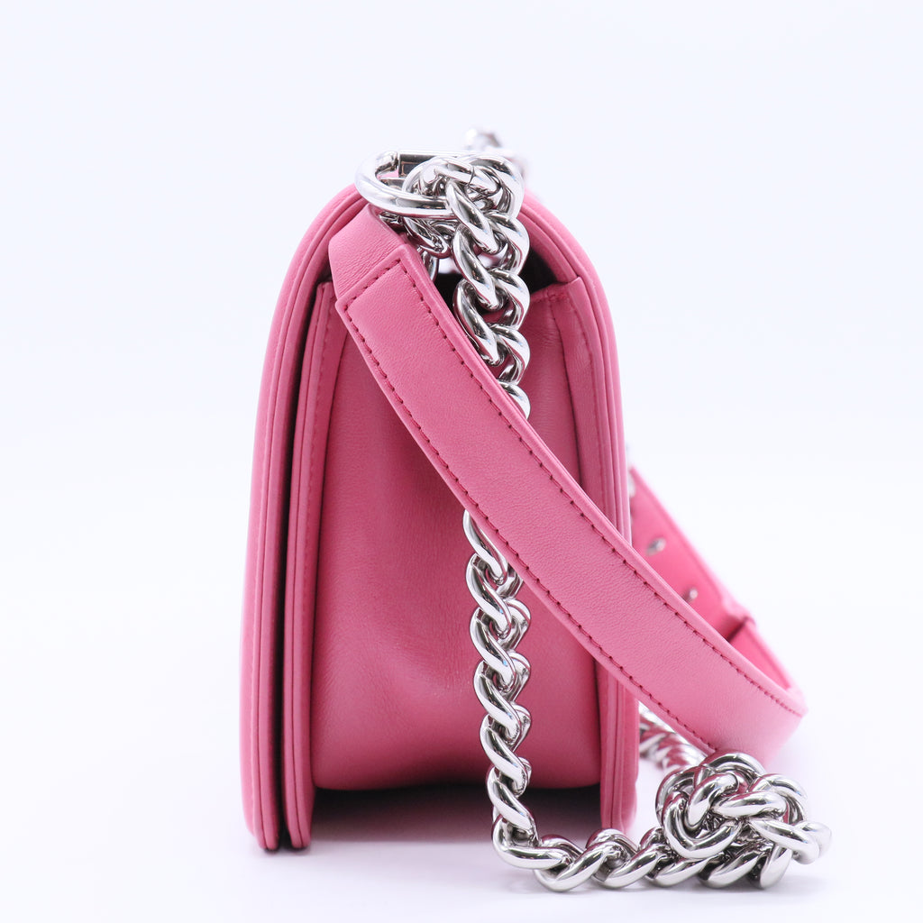 Boy Chanel Lambskin Shoulder Bag Pink B20090