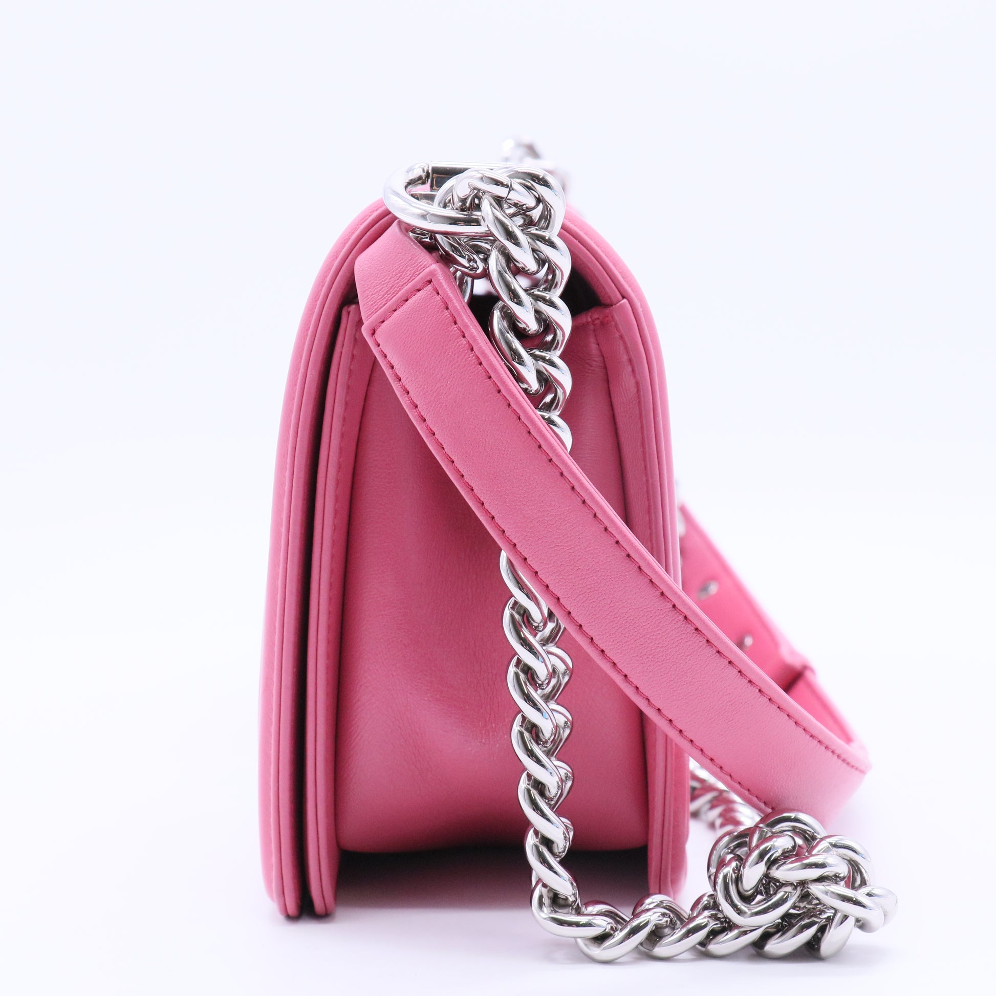 Boy Chanel Lambskin Shoulder Bag Pink B20090
