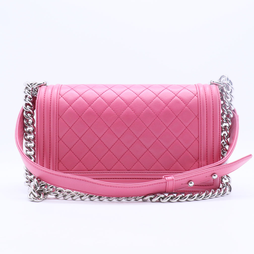Boy Chanel Lambskin Shoulder Bag Pink B20090