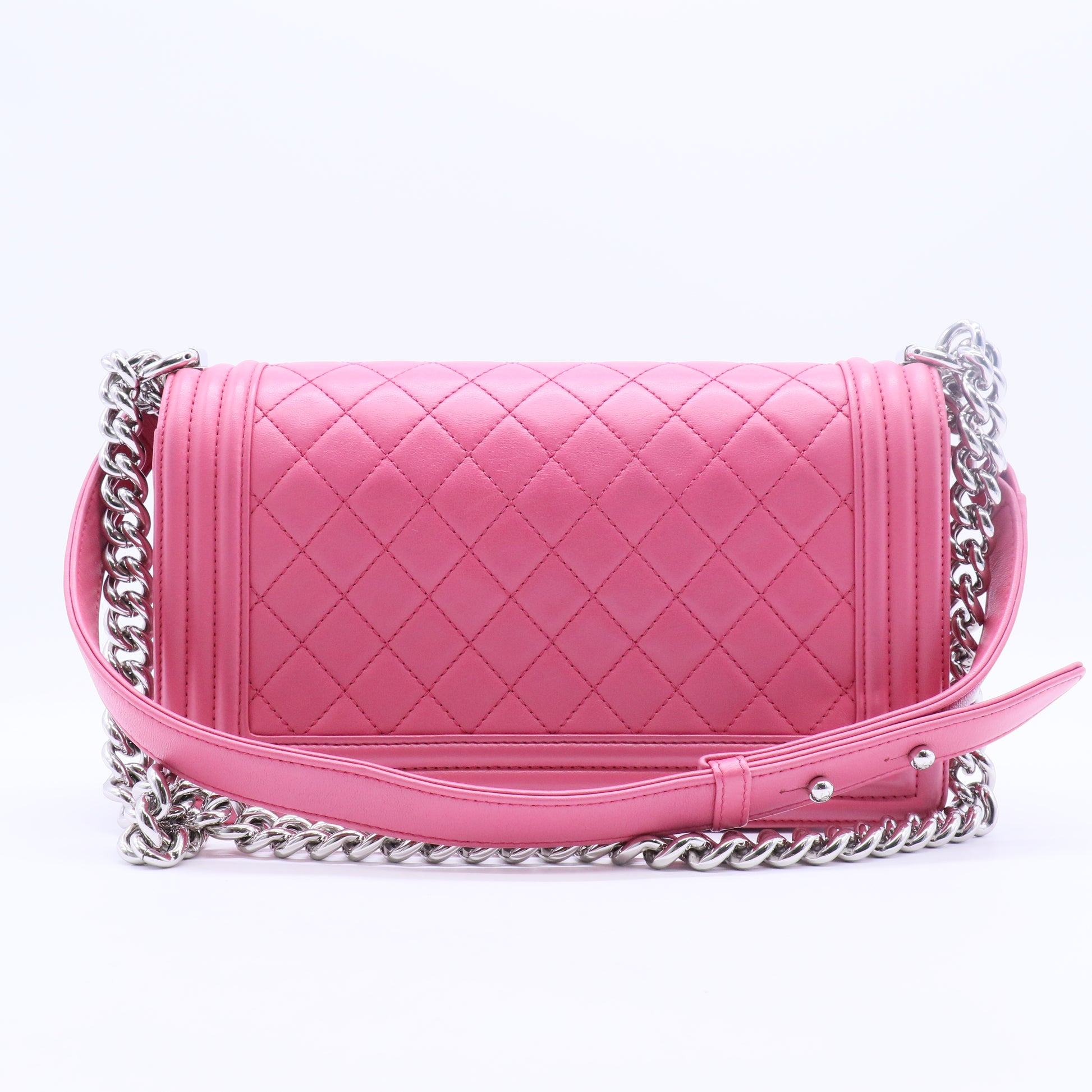 Boy Chanel Lambskin Shoulder Bag Pink B20090