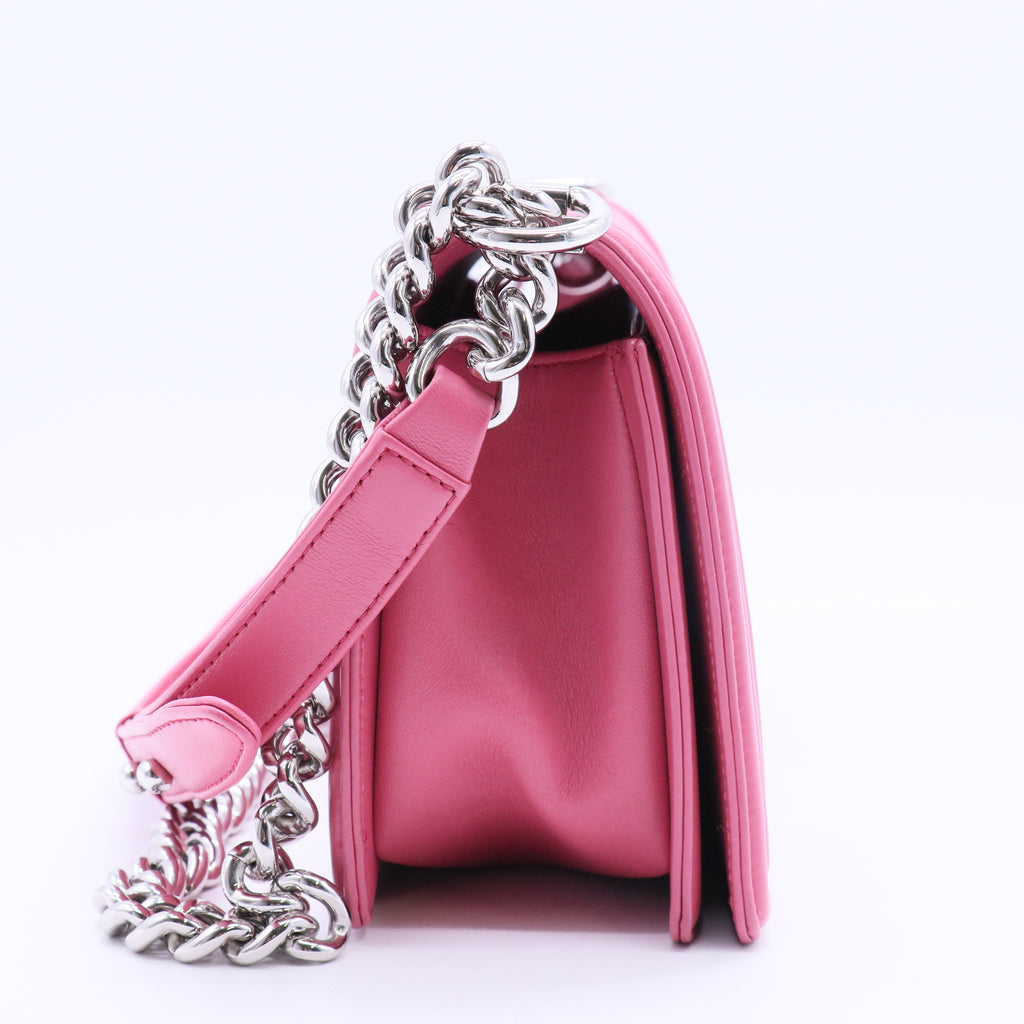 Boy Chanel Lambskin Shoulder Bag Pink B20090
