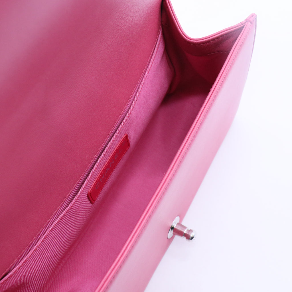 Boy Chanel Lambskin Shoulder Bag Pink B20090