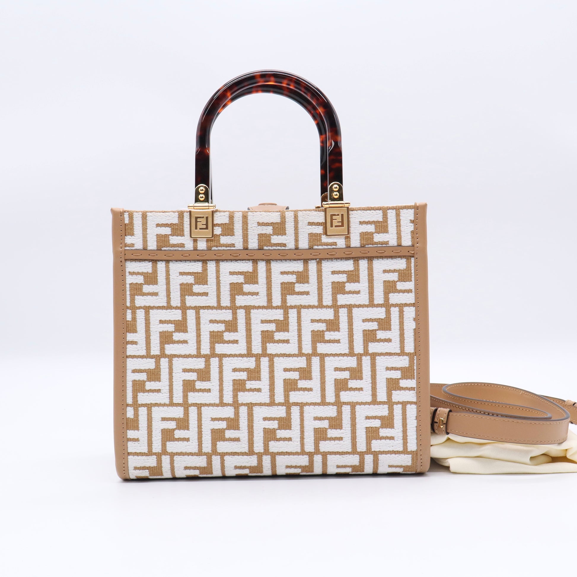 Sunshine Shopper Tote Zucca Embroidered Raffia Small Twins LDJ3334