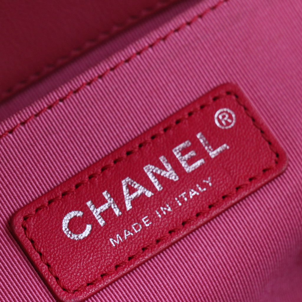Boy Chanel Lambskin Shoulder Bag Pink B20090