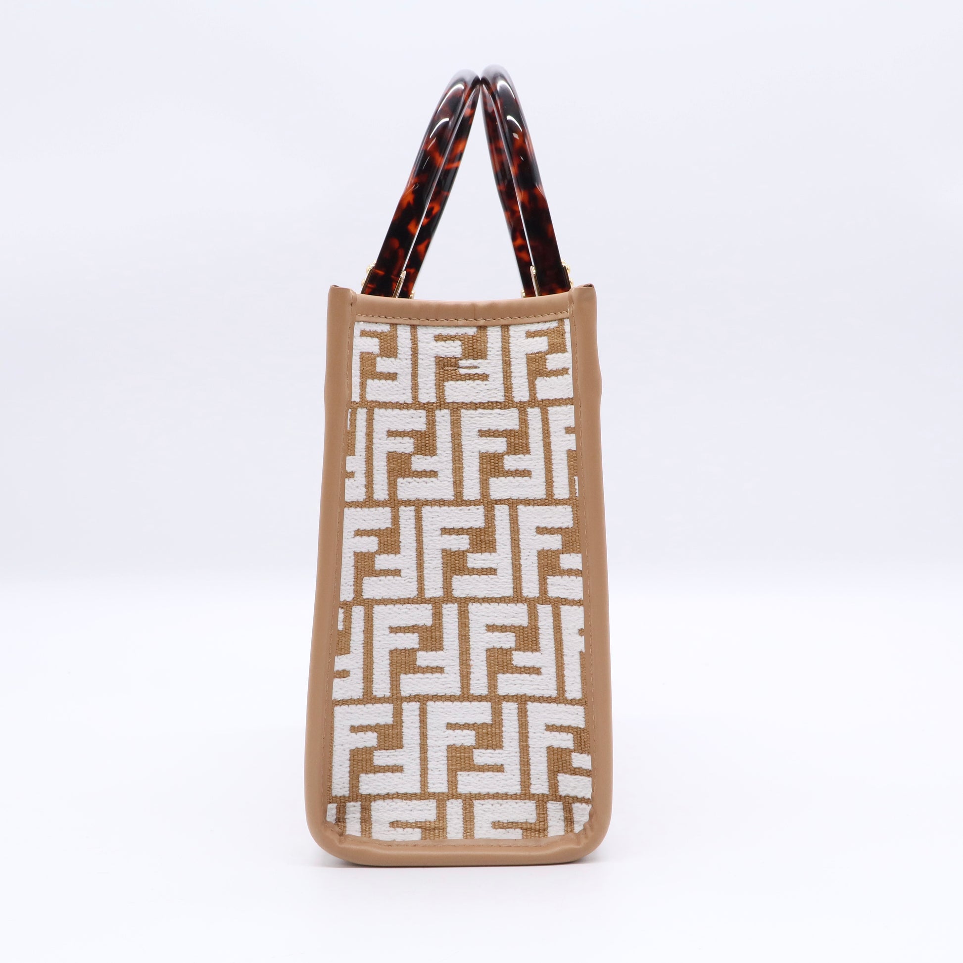 Sunshine Shopper Tote Zucca Embroidered Raffia Small Twins LDJ3334