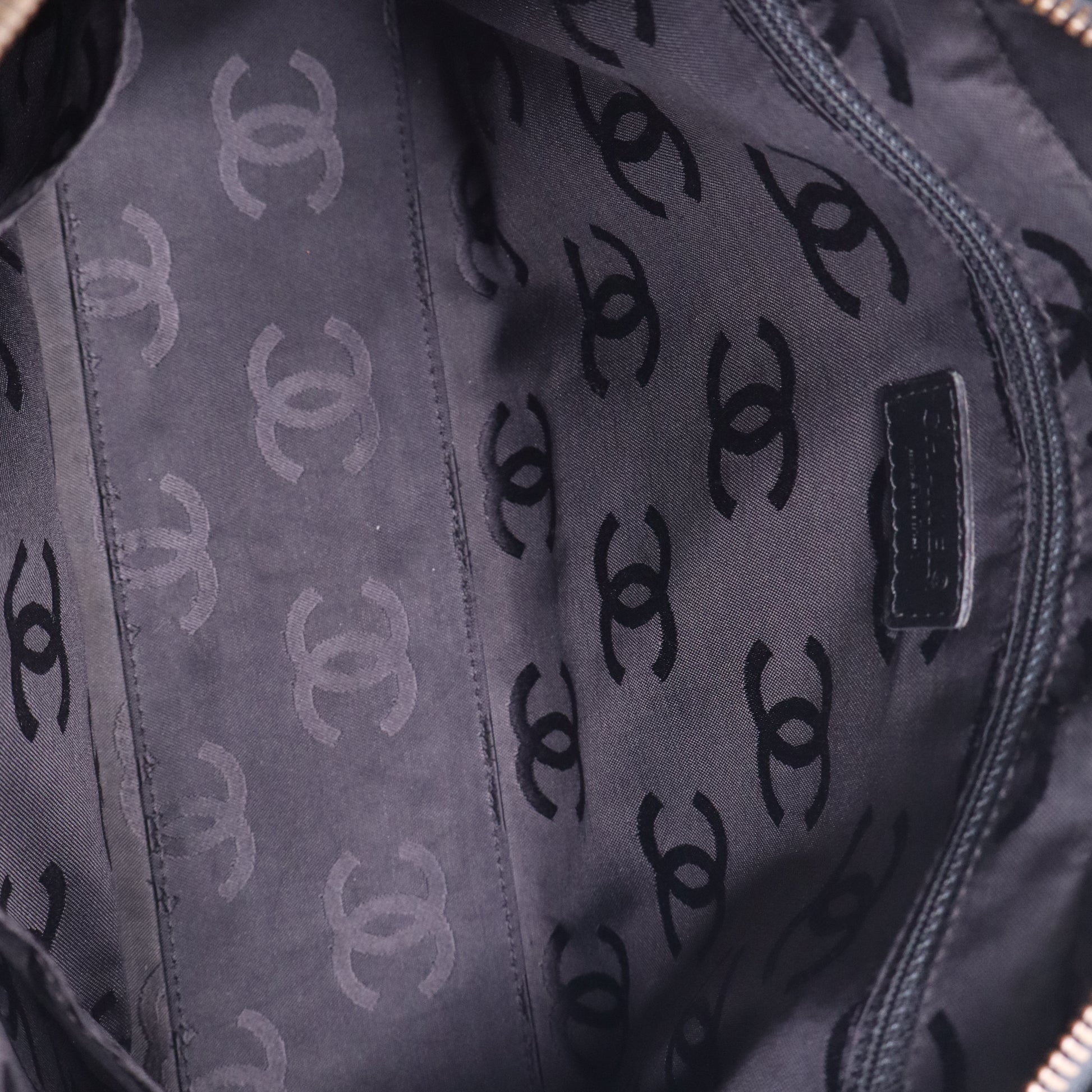 Chanel Calfskin Wild Stitch Top Handle Bag Black Twins B21435