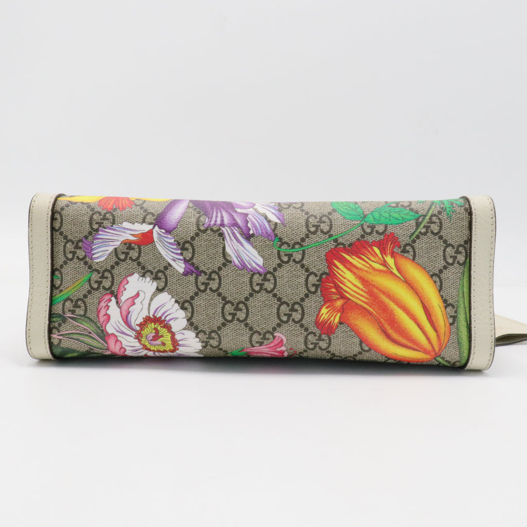 Padlock Chain Tote Printed GG Coated Canvas Small