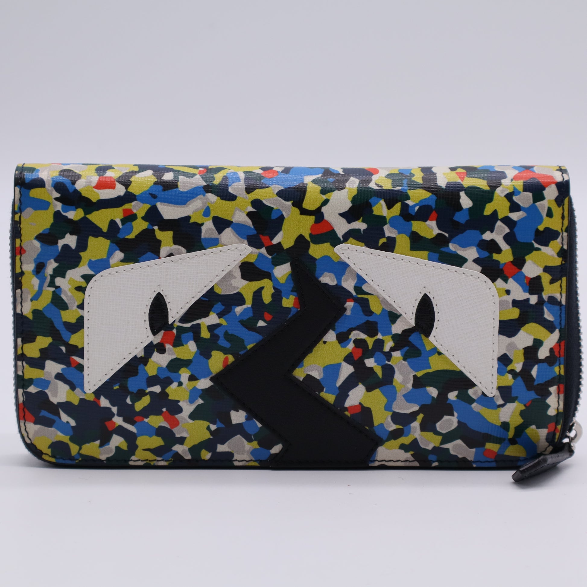 Fendi Monster Camouflage Zippy Long Wallet Twins