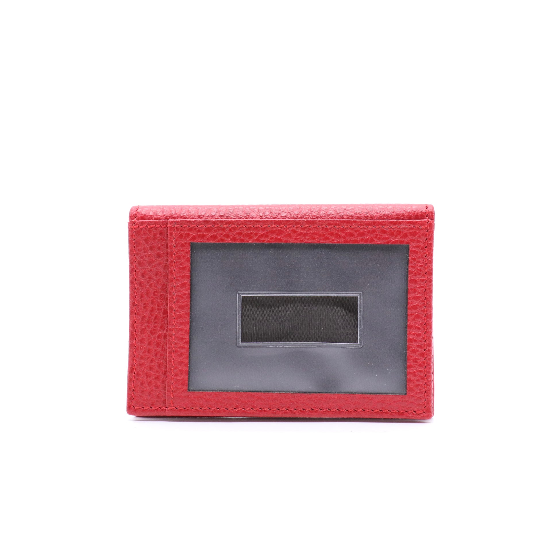 Dollar Calfskin Swing Train Pass Card Case Tabasco