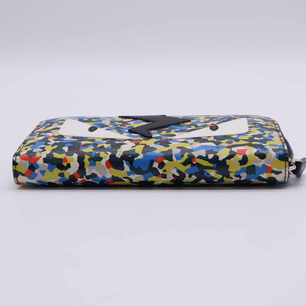 Fendi Monster Camouflage Zippy Long Wallet Twins