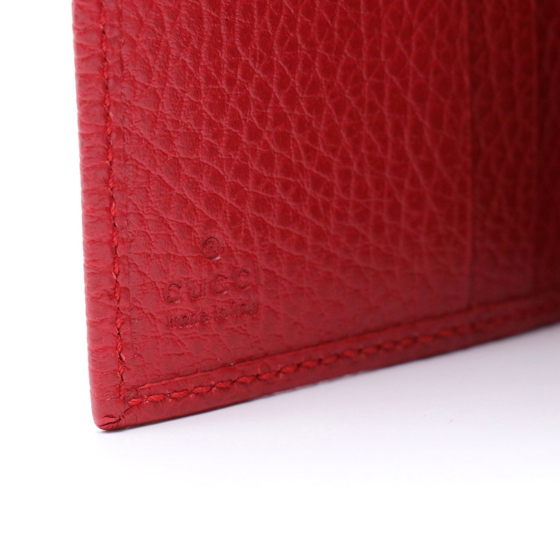 Dollar Calfskin Swing Train Pass Card Case Tabasco