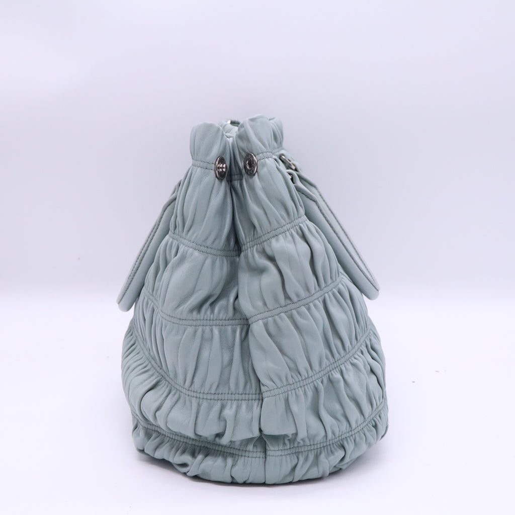 Gaufre Double Zip Convertible Tote Nappa Leather Large Twins B21286