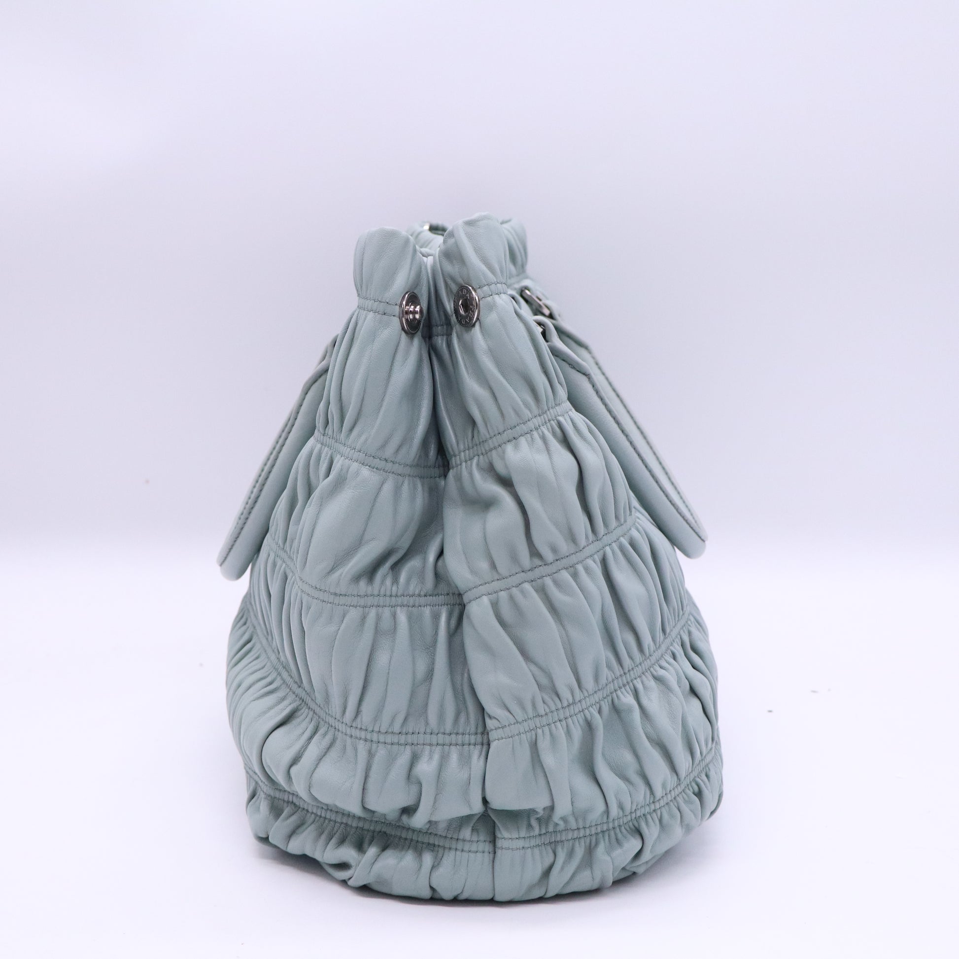 Gaufre Double Zip Convertible Tote Nappa Leather Large Twins B21286