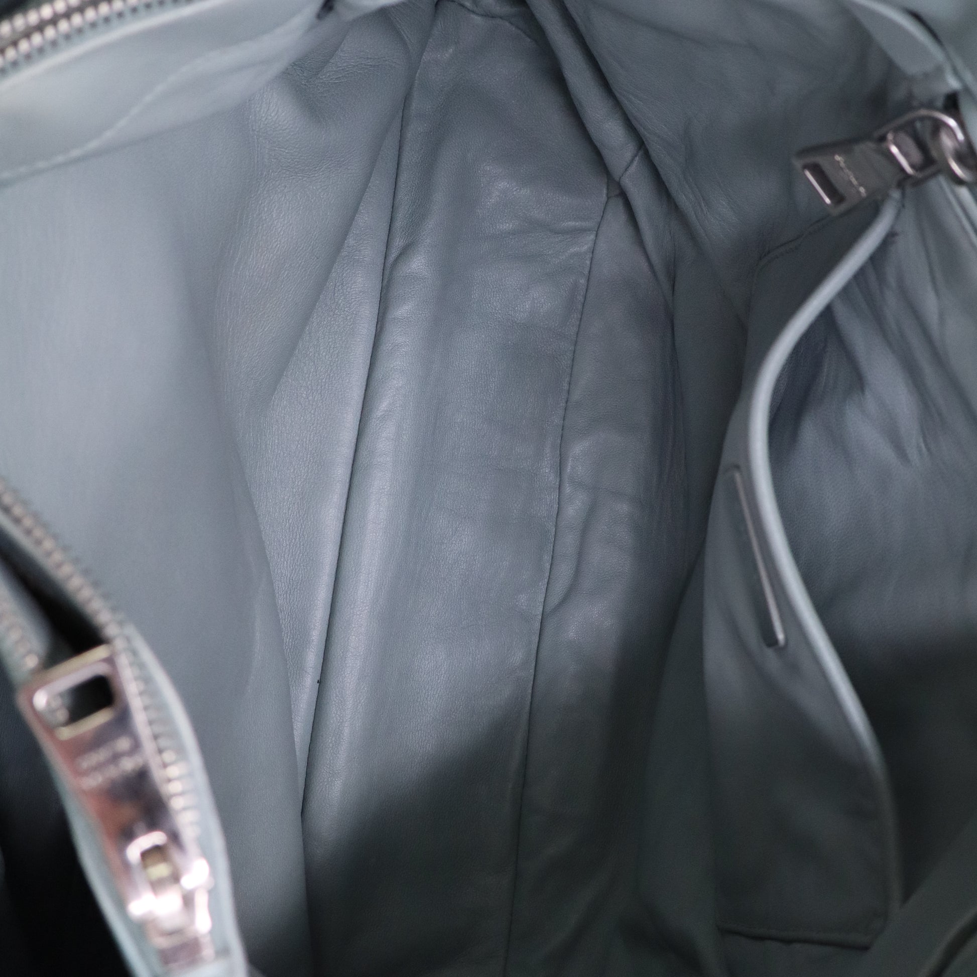 Gaufre Double Zip Convertible Tote Nappa Leather Large Twins B21286