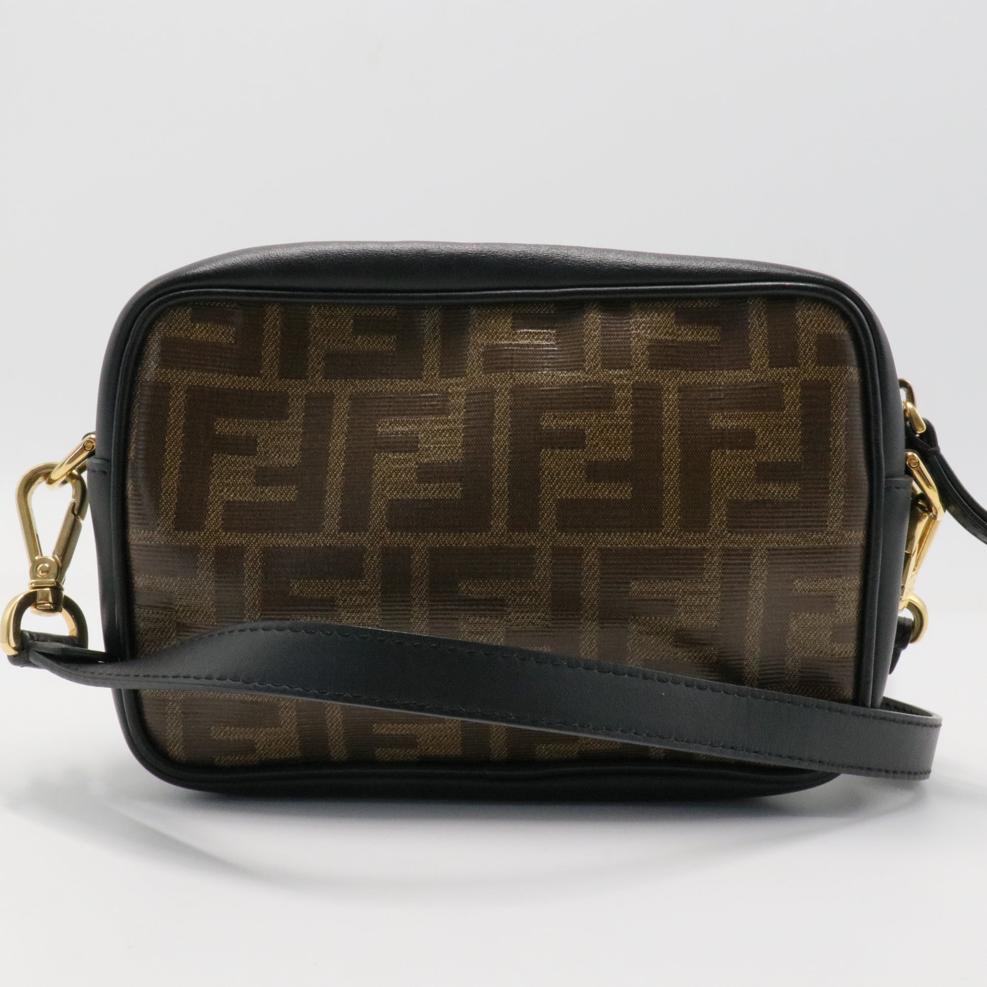 FF Logo Stamp Camera Bag Zucca Coated Canvas Mini