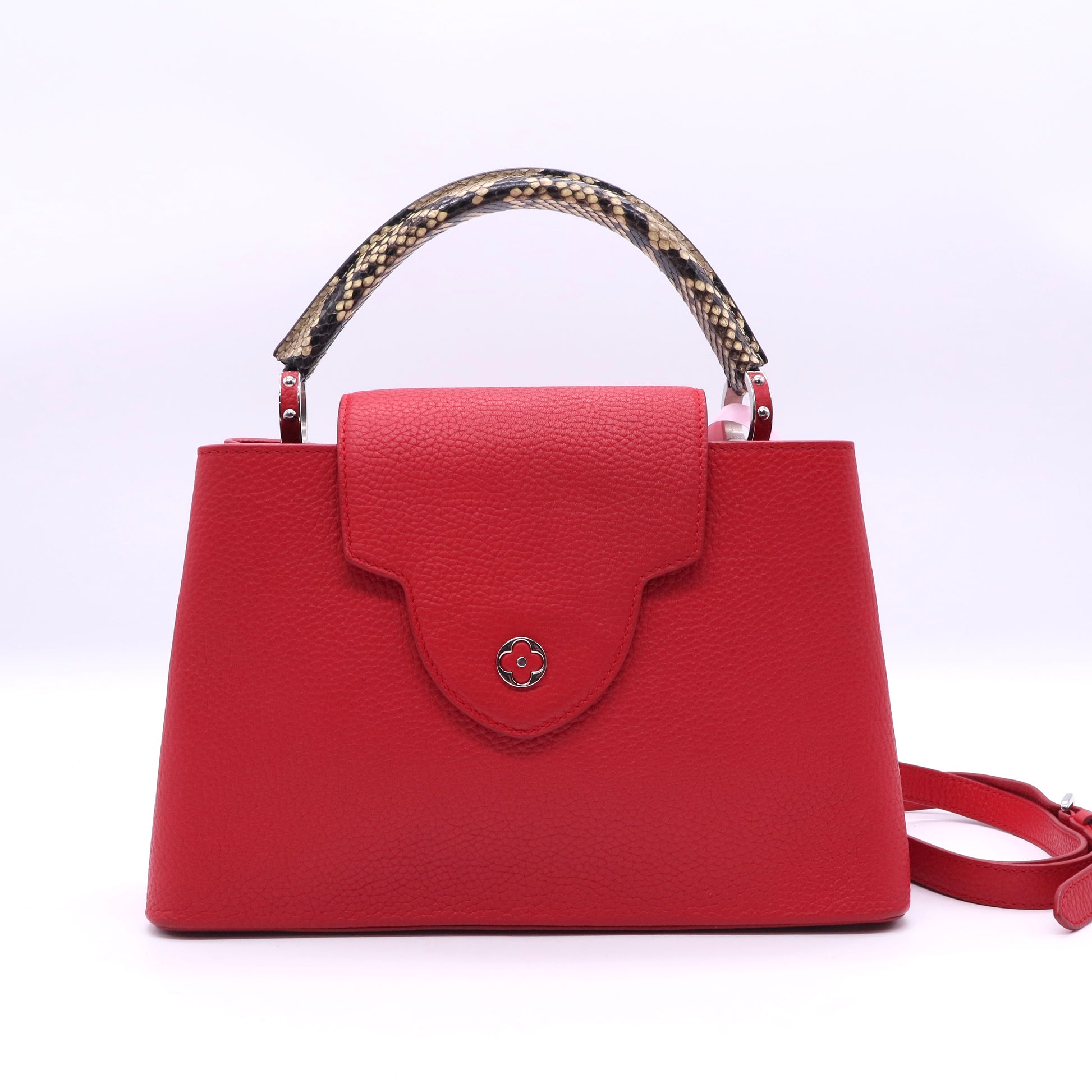 Capucines Bag Leather with Python PM Twins LDJ3330