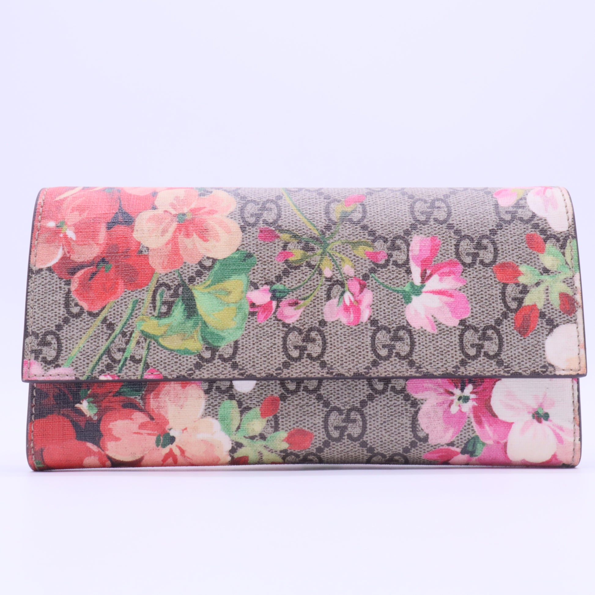 Continental Wallet GG Supreme / Bloom Canvas