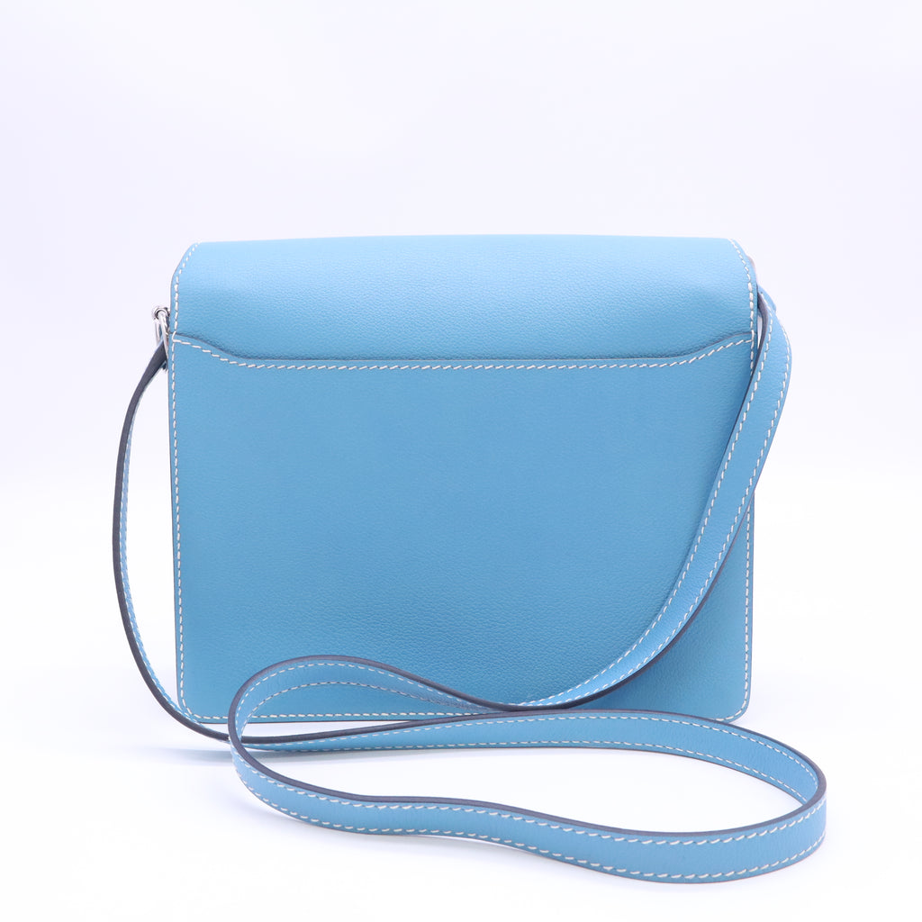 Hermes Evercolor Sac Roulis 23 Bleu Du Nord B24597