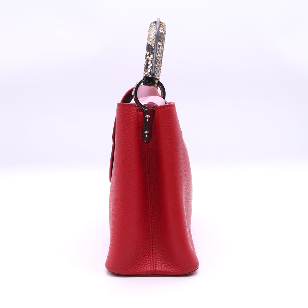 Capucines Bag Leather with Python PM Twins LDJ3330