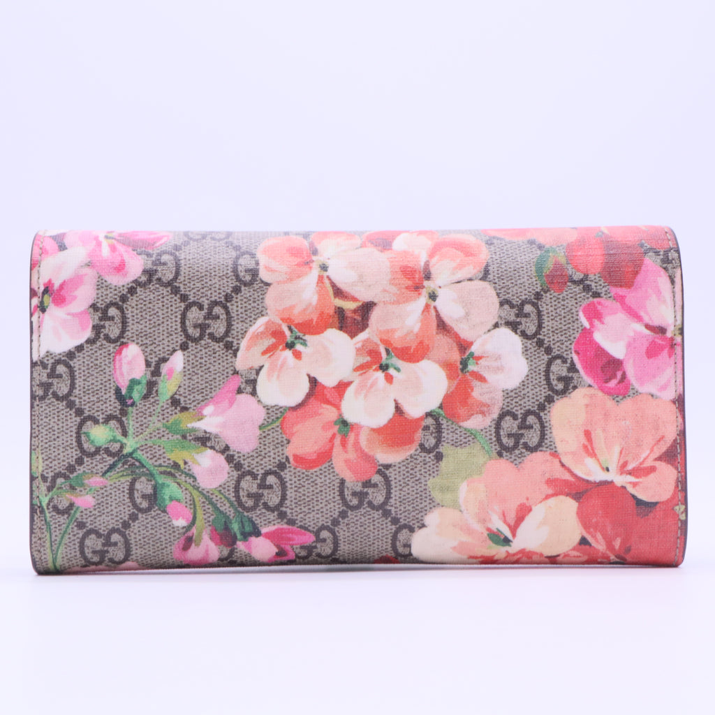 Continental Wallet GG Supreme / Bloom Canvas
