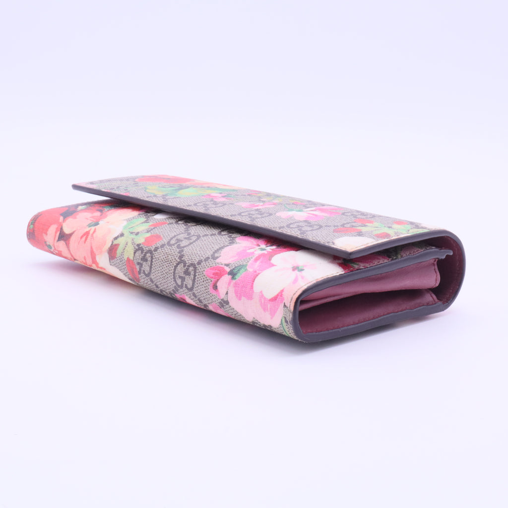 Continental Wallet GG Supreme / Bloom Canvas